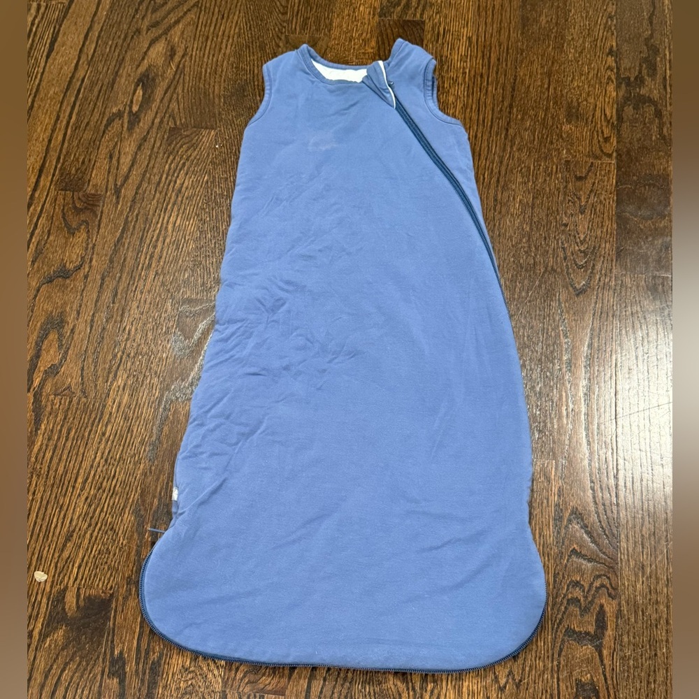 Kyte baby sleep sac bamboo 1.0 tog size small blue zipper